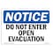 Signmission OSHA Notice Sign, 7" Height, 10" Width, Rigid Plastic, Do Not Enter Open Excavation Sign, Landscape OS-NS-P-710-L-11200 - alternate 1